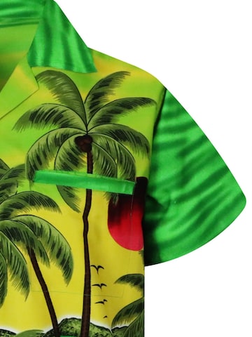 Maglietta 'Sunglasses' di King Kameha in verde