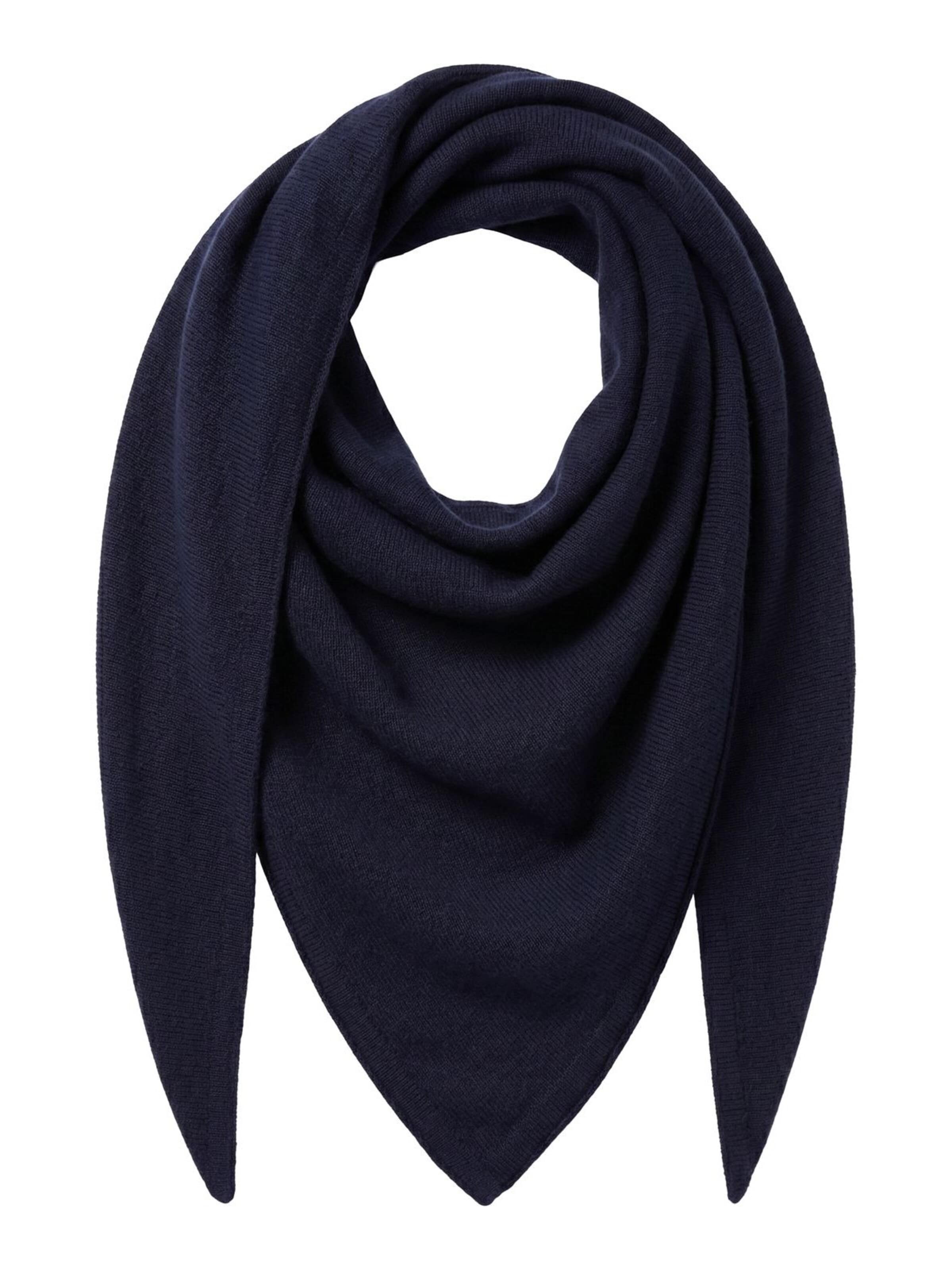 styleBREAKER Tuch 'Leichtes Strick Dreieckstuch Woll-Anteil'‌‌‌‌‌‌‌‌ in Blau: Vorderseite