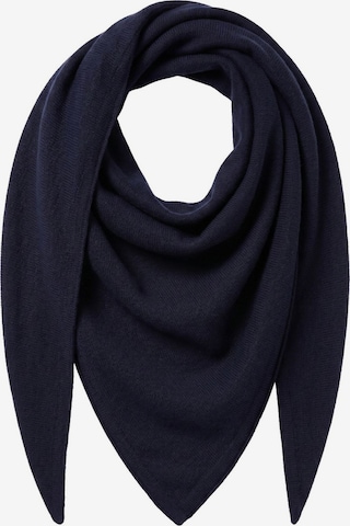 styleBREAKER Tuch 'Leichtes Strick Dreieckstuch Woll-Anteil' in Blau: Vorderseite