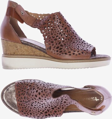 TAMARIS Sandals & High-Heeled Sandals in 42 in Brown: front