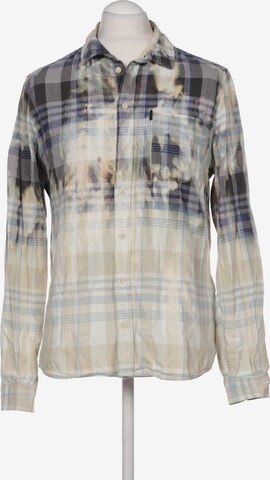 tigha Button Up Shirt in L in Beige: front