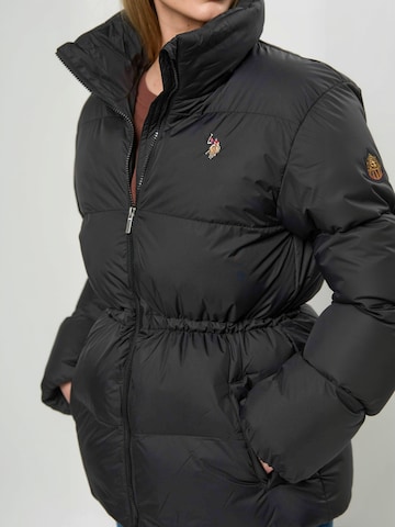 U.S. POLO ASSN. Winter jacket ' UWEdna ' in Schwarz