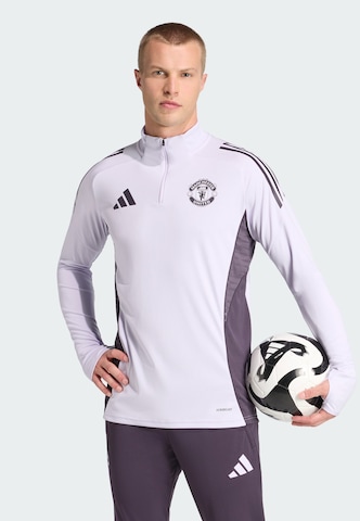 T-Shirt fonctionnel 'Manchester United Tiro 25 Competition' ADIDAS PERFORMANCE en violet : devant