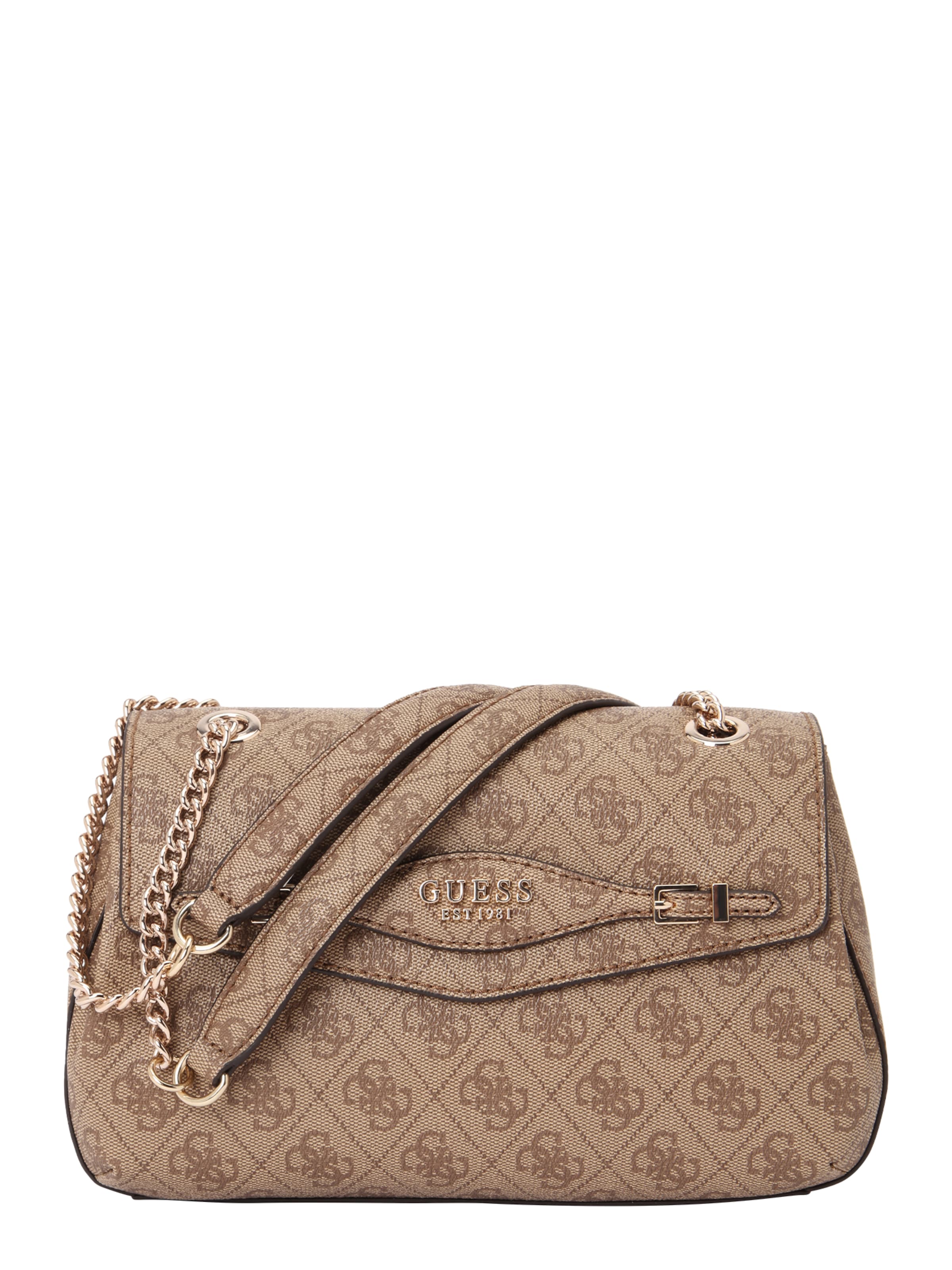GUESS Shoulder bag 'KATYA CONVERTIBLE XBODY FLAP' in Brown: front