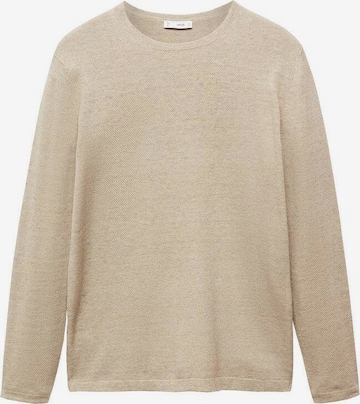 MANGO MAN Sweater 'Avana' in Beige: front