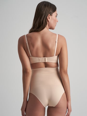 Bye Bra Shapingslip ' Waist Control High Waist Brief ' in Beige