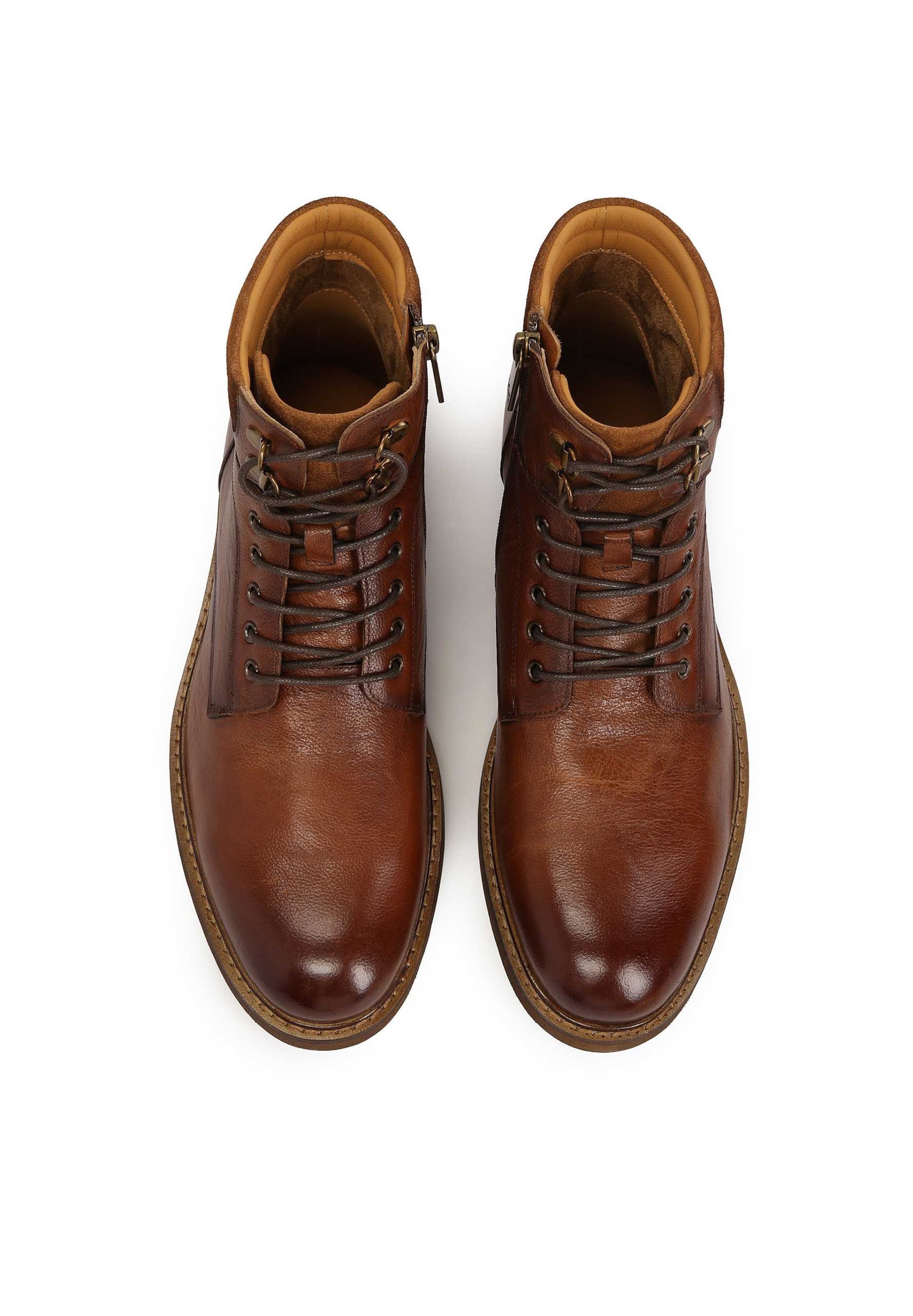 Bottines à lacets Kazar en marron