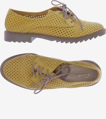 CLARKS Flats & Loafers in 38 in Yellow: front