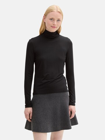 TOM TAILOR DENIM Shirt in Schwarz: Vorderseite