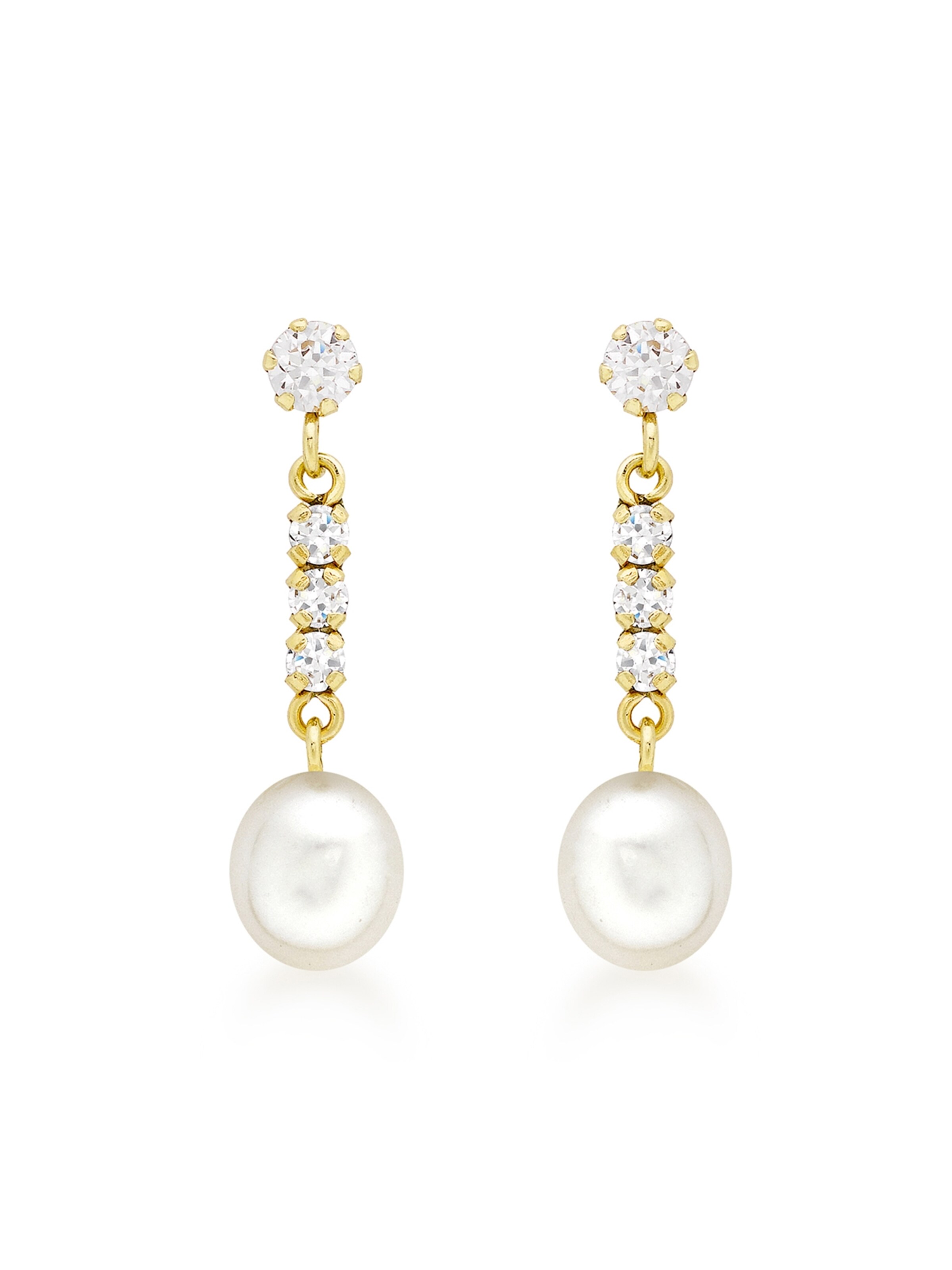 Boucles d'oreilles 'Klassisch' Lucardi en or : devant