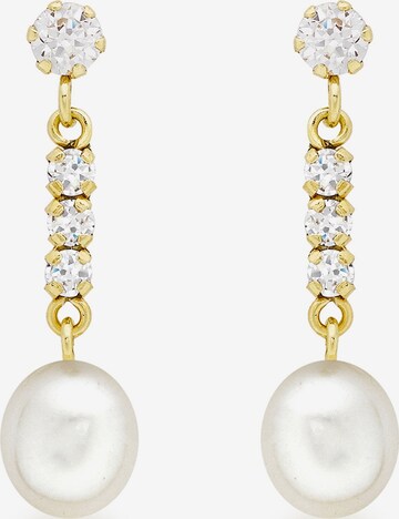 Lucardi Earrings 'Klassisch' in Gold: front