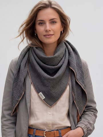 wundabaa Scarf 'Musselin' in Grey