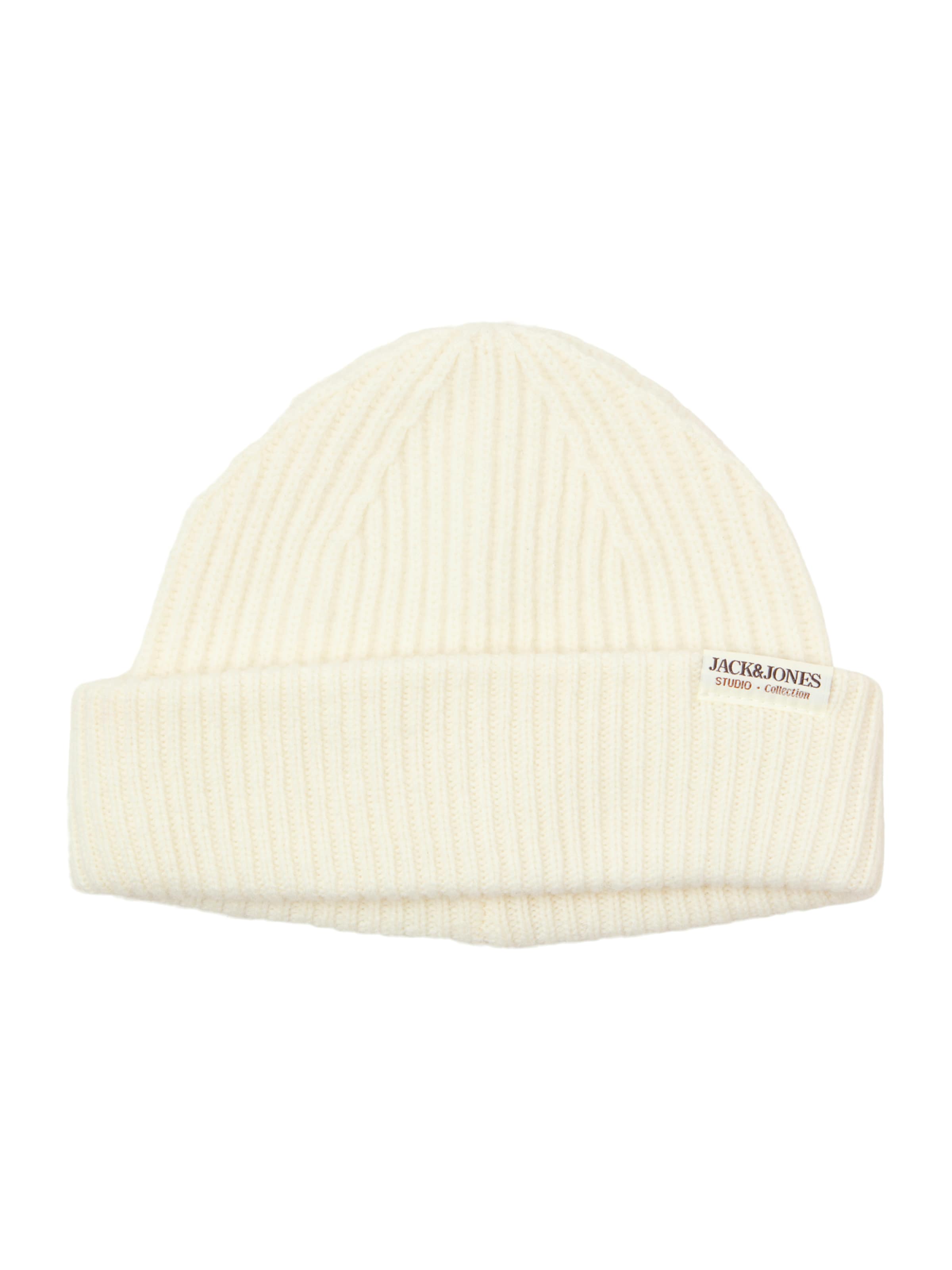 JACK & JONES Beanie 'JACPREM' in White: front