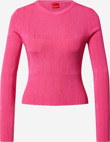 HUGO - Jersey en rosa: frente