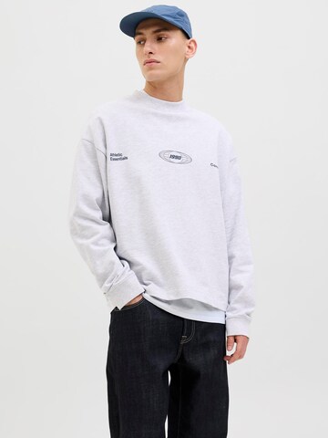 JACK & JONES Sweatshirt 'JCOSignal' i hvid: forside