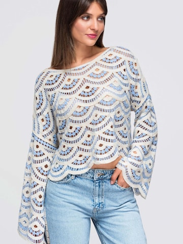 Ombre Blouse in Blauw