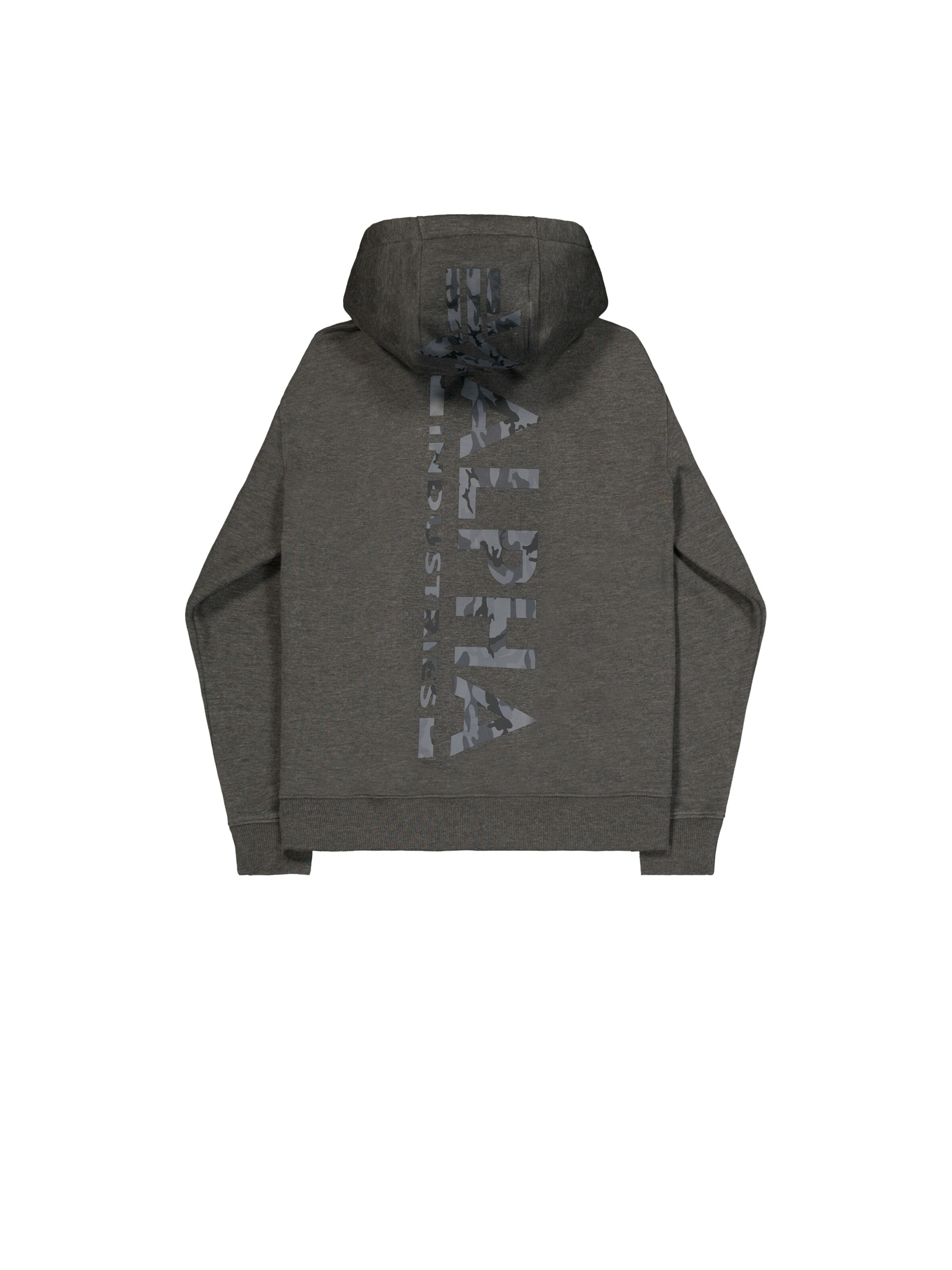 ALPHA INDUSTRIES Sweatshirt in Grau: Rückseite