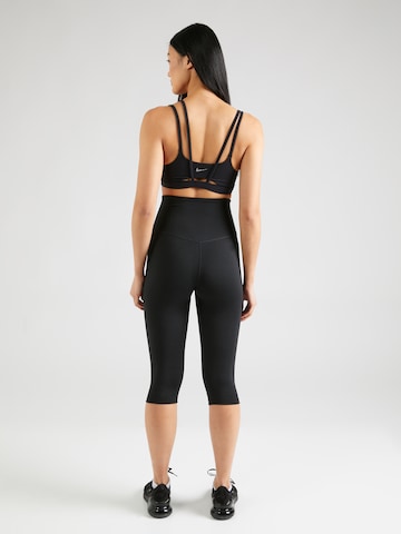 NIKE Skinny Sporthose 'One' in Schwarz