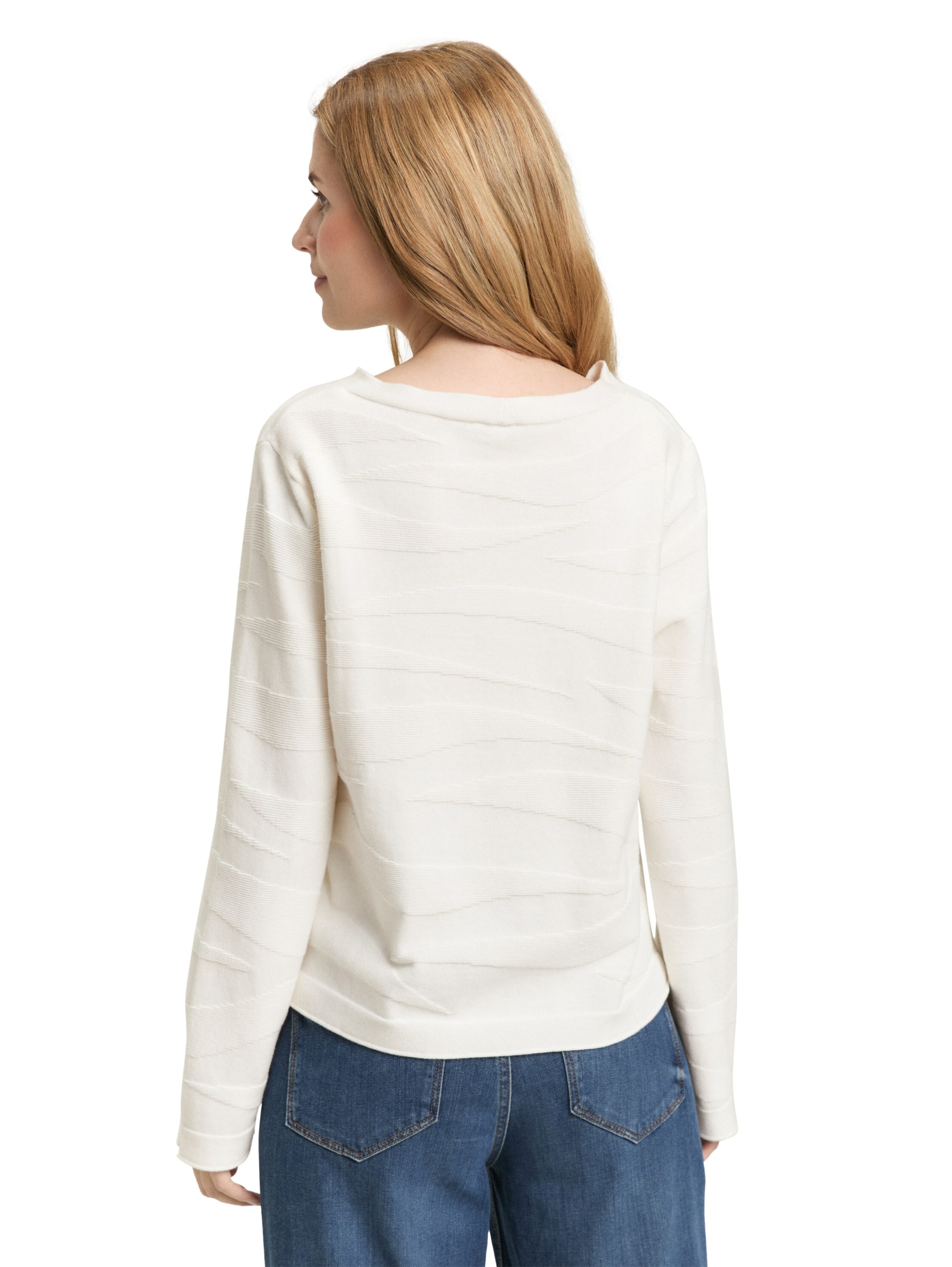 TOM TAILOR Sweater in White