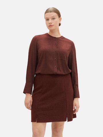 Tom Tailor Women + Skirt in Brown: front