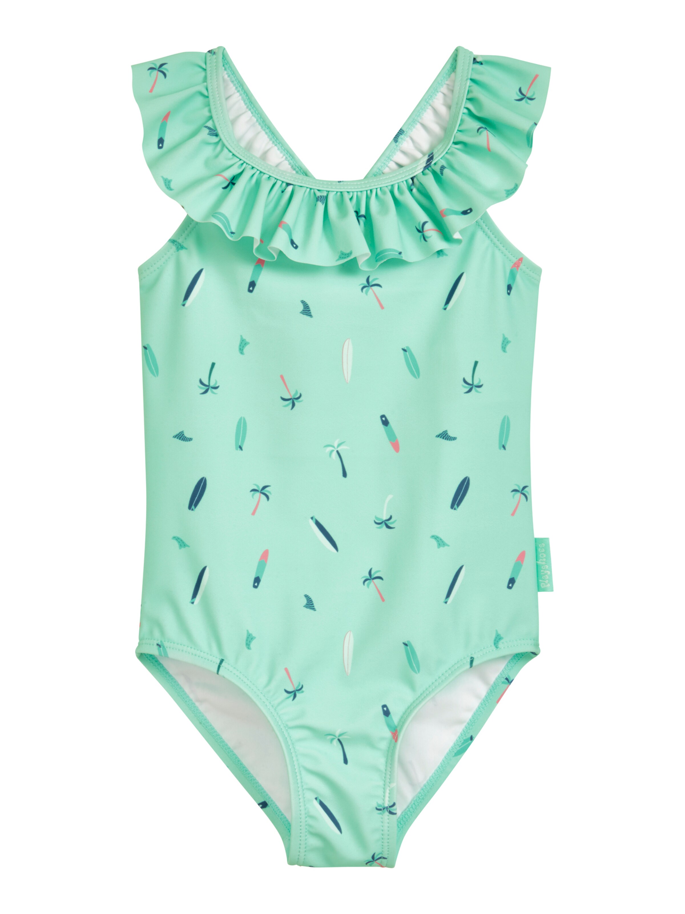 Maillot de bain 'Surfbrett Palme' PLAYSHOES en vert : devant