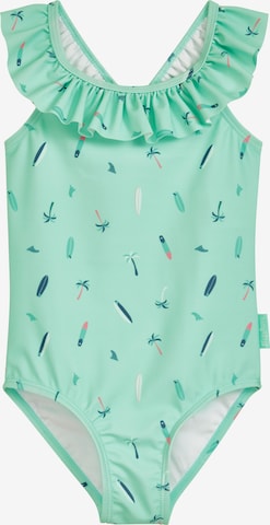 Maillot de bain 'Surfbrett Palme' PLAYSHOES en vert : devant