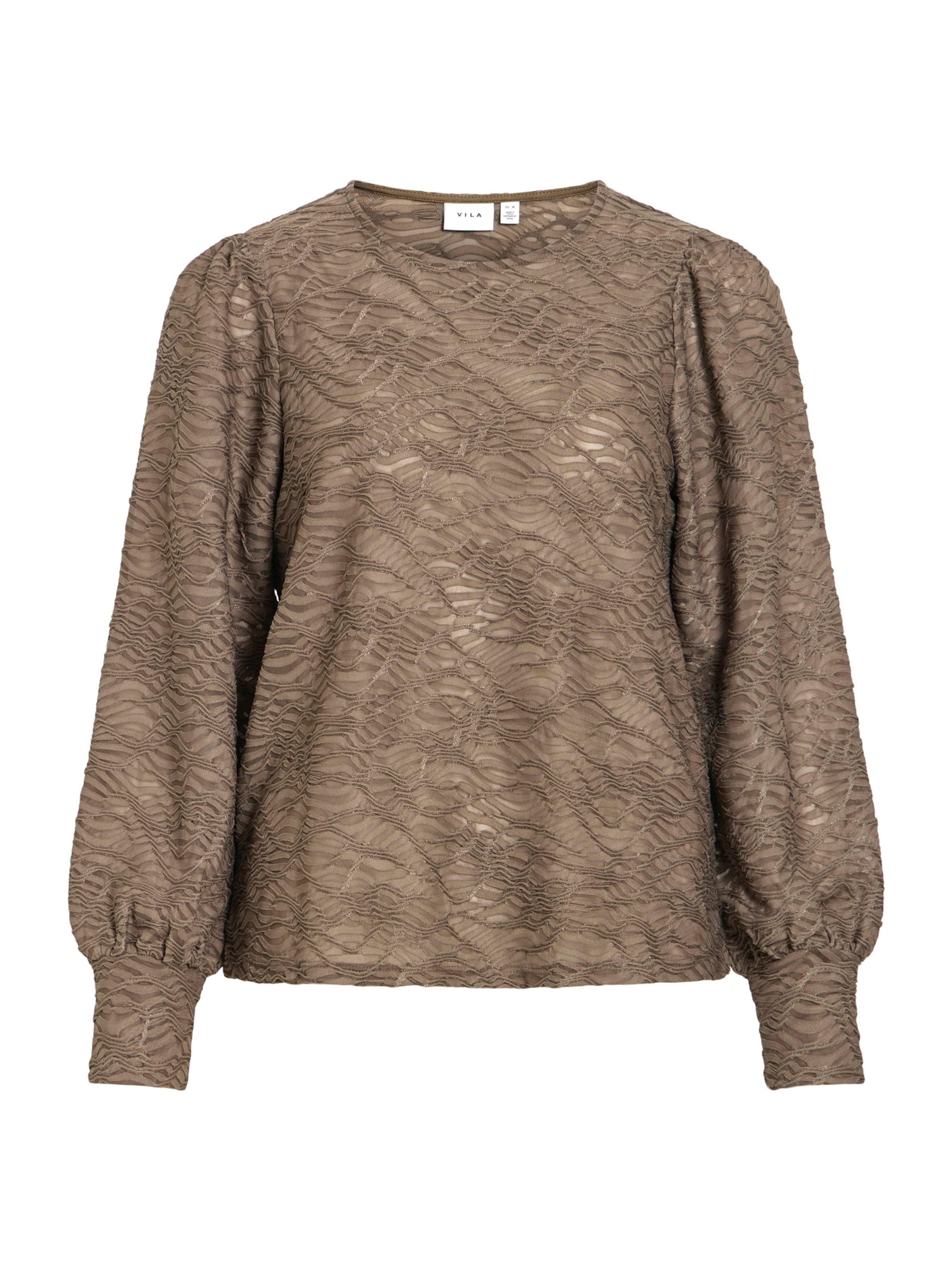 Camicia da donna 'VIFINA' di VILA in marrone: frontale