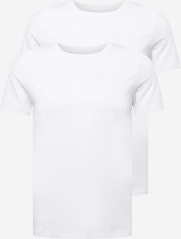 T-Shirt TOM TAILOR DENIM en blanc : devant