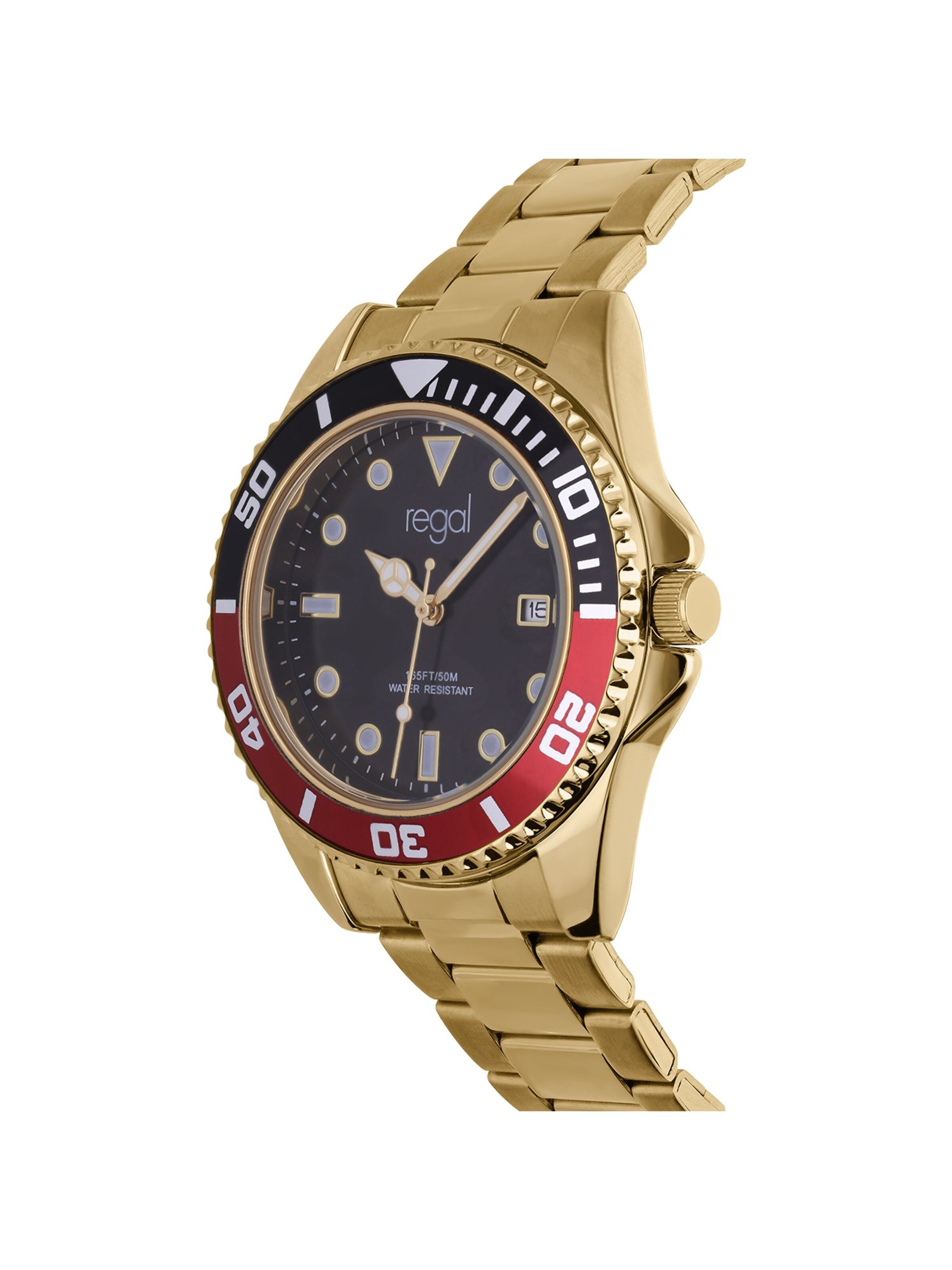 Lucardi Analog watch 'Hochwertig' in Gold