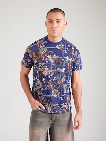 Maglietta di Carlo Colucci in blu: frontale