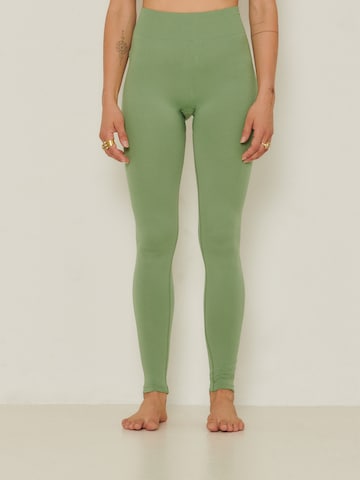 ABOUT YOU x Sofia Tsakiridou Skinny Leggings 'Lara' in Green