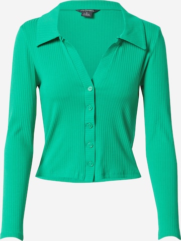 Monki Knit cardigan in Green: front