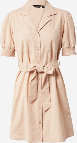 Robe-chemise Dorothy Perkins en beige : devant