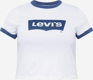 Levi's® Plus Paita 'PL Graphic Mini Ringer' värissä valkoinen: edessä