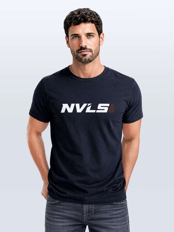 Neverless Shirt 'Everyday Athletics'‌ in Blau: Vorderseite