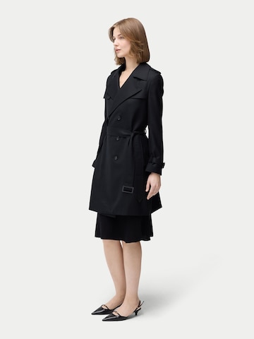 GOBI Cashmere Between-Seasons Coat in Black