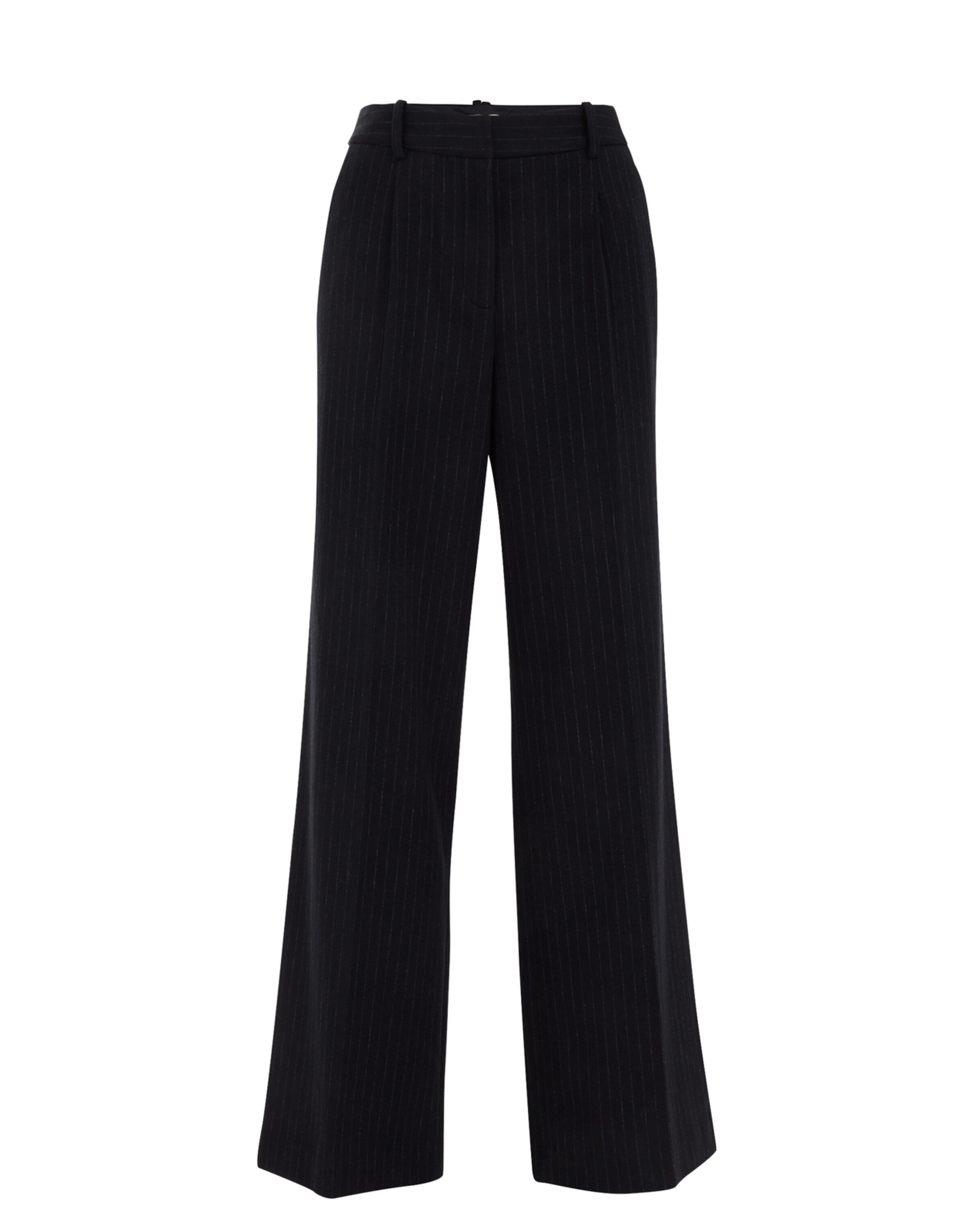 WE Studio Wide leg Veckad byxa i blå: framsida