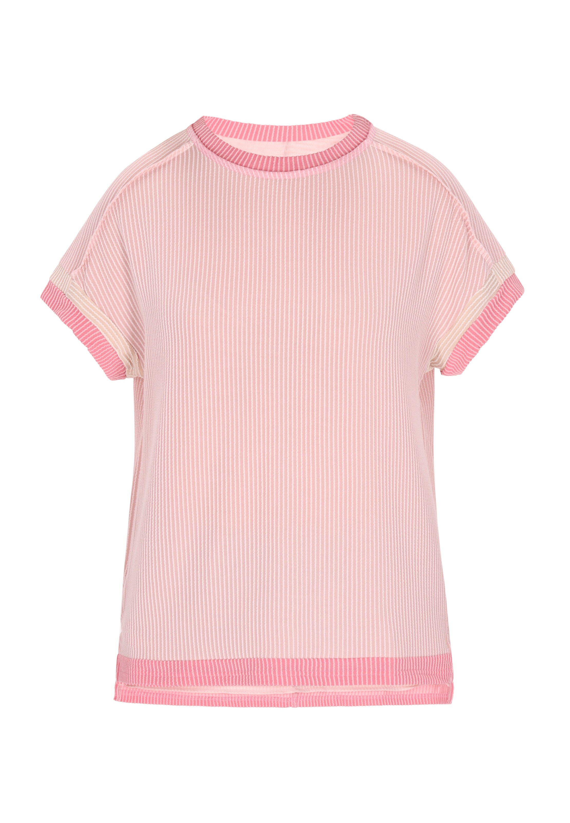 Tricou 'Fashion Look' ebeeza pe roz pastel / roz deschis / alb, Vizualizare produs