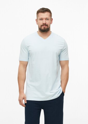 s.Oliver Men Tall Sizes Shirt in Blue: front