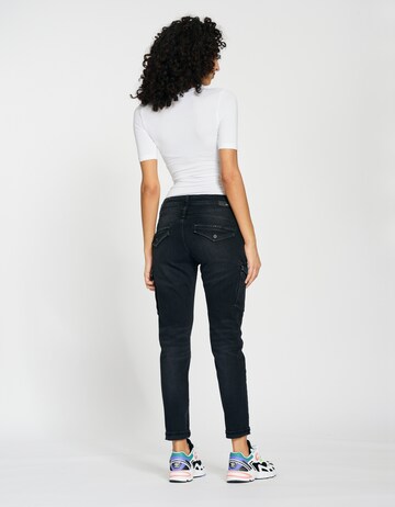 Gang Slimfit Cargojeans 'Amelie' in Zwart