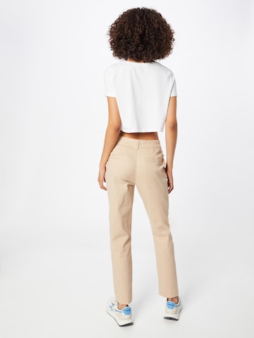 NEW LOOK Pleated Jeans in Beige