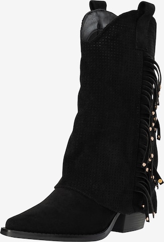 Bottes de cowboy Salinyang en noir : devant