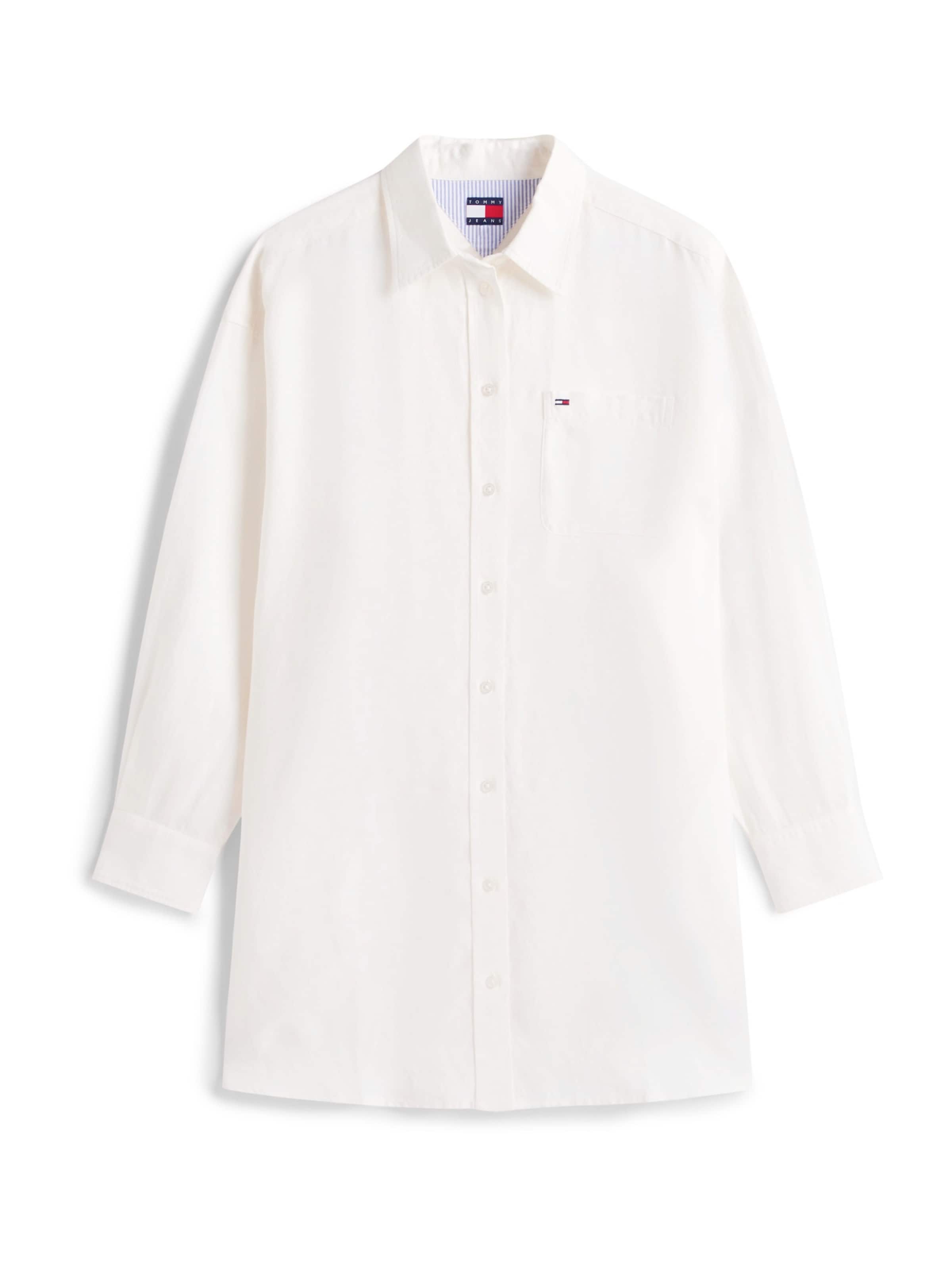 Tommy Jeans Shirt dress in White: front