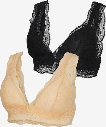 Triangle Soutien-gorge d’allaitement 'Newsenia' MAMALICIOUS en beige : devant