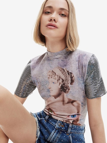 Desigual T-shirtbody 'Helene' i grå