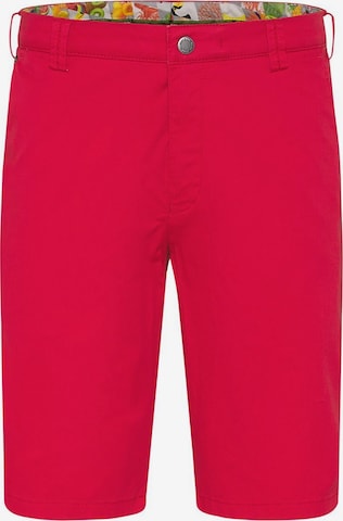 MEYER Slimfit Broek 'Palma' in Rood: voorkant