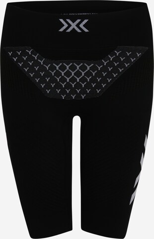 X-BIONIC Skinny Workout Pants in Black: front