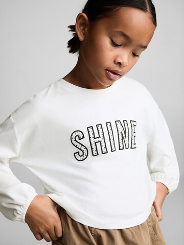 MANGO KIDS Shirt 'SHINE' in White