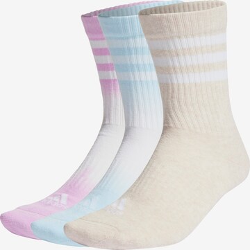 Chaussettes de sport 'Dip-Dyed 3-Stripes Cushioned ' ADIDAS SPORTSWEAR en mélange de couleurs