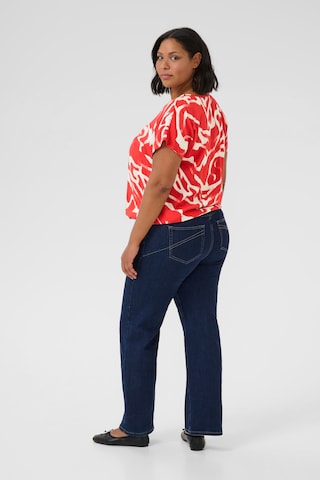 KAFFE CURVE Blouse 'Maren' in Rood